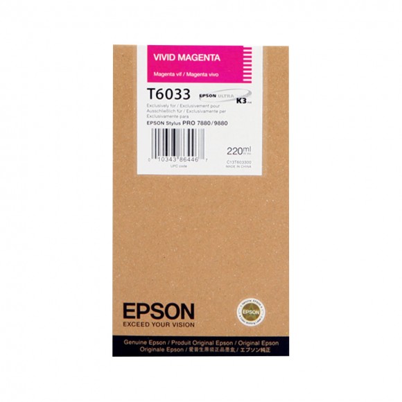 Epson Vivid Magenta Ink for the 9880/7880 220ml T603300